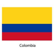 Flag of the country colombia Vector illustration