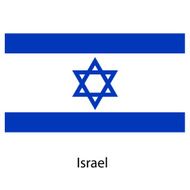 Flag of the country israel Vector illustration