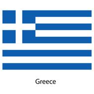 Flag of the country greece Vector illustration