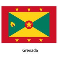 Flag of the country grenada Vector illustration