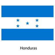 Flag of the country honduras Vector illustration