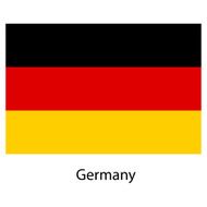 Flag of the country germany Vector illustration