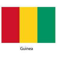 Flag of the country guinea Vector illustration