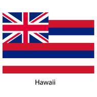Flag of the country hawaii Vector illustration
