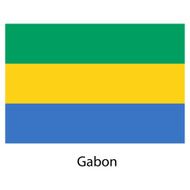 Flag of the country gabon Vector illustration