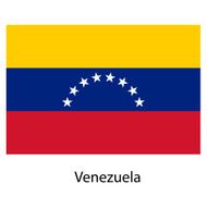 Flag of the country venezuela Vector illustration