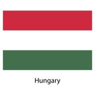 Flag of the country hungary Vector illustration