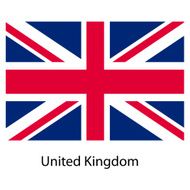 Flag of the country united kingdom Vector illustration