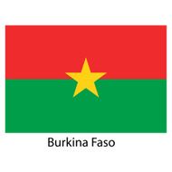 Flag of the country burkina faso Vector illustration