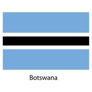 Flag of the country botswana Vector illustration