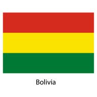 Flag of the country bolivia Vector illustration