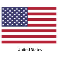 Flag country united states of america Vector illustration
