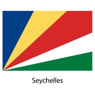 Flag of the country seychelles Vector illustration