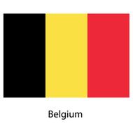 Flag of the country belgium Vector illustration