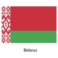 Flag of the country belarus Vector illustration