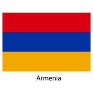 Flag of the country armenia Vector illustration