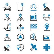 Navigation icons set N8