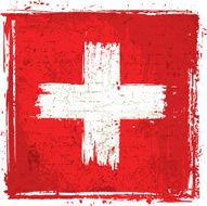 Flag of Switzerland on Wall