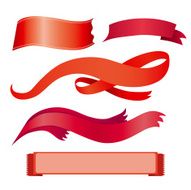 Set of red ribbons N5