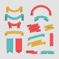 Ribbons collection vector