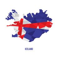 Map of Iceland Vector Illustration