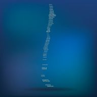 Chile map made with name of cities