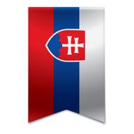Ribbon banner - slovakian flag