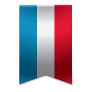 Ribbon banner - flag of luxembourg