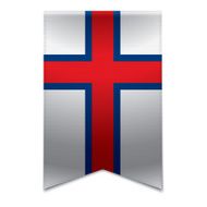 Ribbon banner - faroese flag