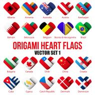 Set Flag icons in the form of heart I love N3