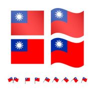 Taiwan Flags
