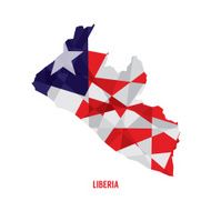 Map of Liberia Vector Illustration