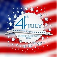 Vector independence day vintage badge retro background poster