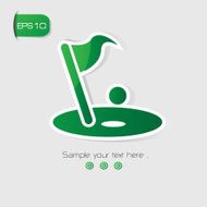 Golf symbol vector