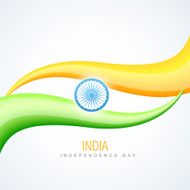 indian flag in wave style N2