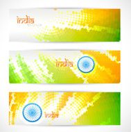 indian flag headers set