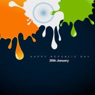 vector style indian flag