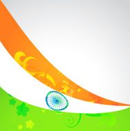 wave style indian flag