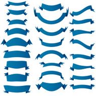 blue ribbons set