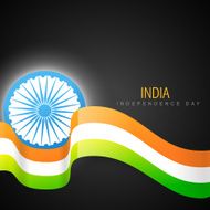 shiny indian vector flag design N2