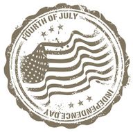 fourth of july stamp
