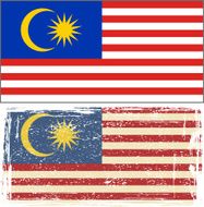 Malaysian grunge flag