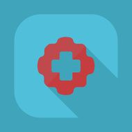 Flat modern design with shadow vector icons medical cross N2