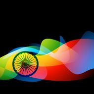 colorful indian flag design