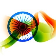 abstract indian flag design