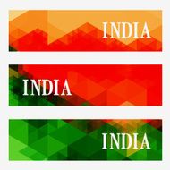 abstract indian header set