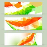 colorful indian flag headers