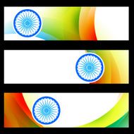 set of indian banners