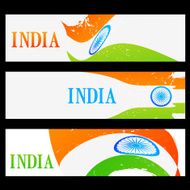 set of indian flag headers N2