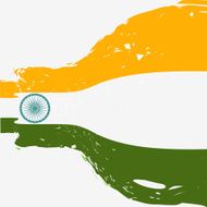 beautiful indian flag design